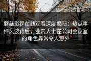 蘑菇影视在线观看深度揭秘：热点事件风波背后，业内人士在公司会议室的角色异常令人意外