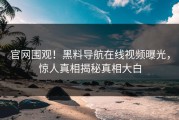 官网围观！黑料导航在线视频曝光，惊人真相揭秘真相大白