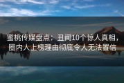 蜜桃传媒盘点:丑闻10个惊人真相,圈内人上榜理由彻底令人无法置信