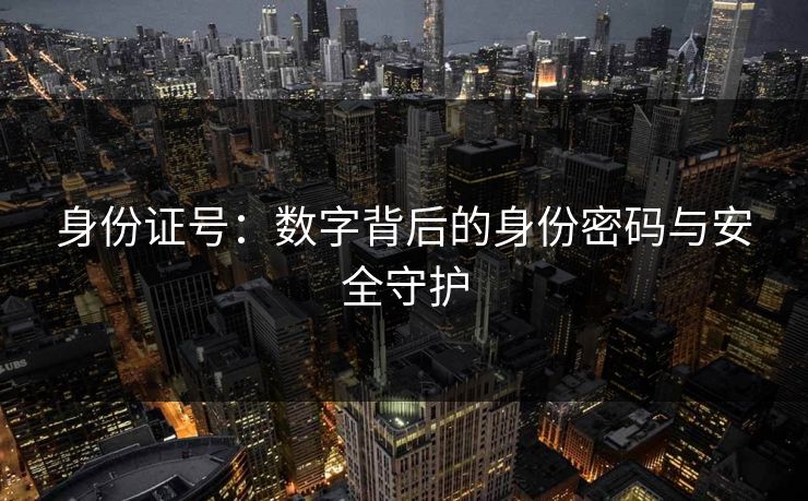 身份证号：数字背后的身份密码与安全守护