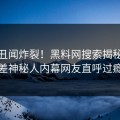 在线丑闻炸裂！黑料网搜索揭秘，反差神秘人内幕网友直呼过瘾